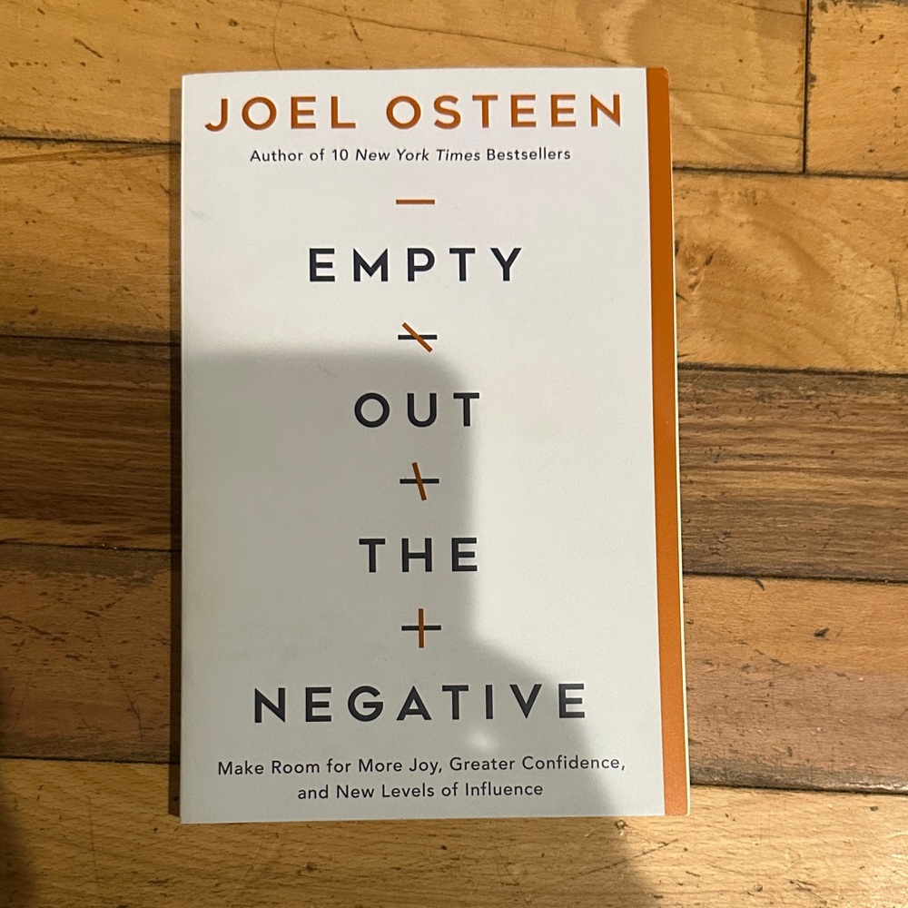 Empty Out the Negative Book by Joel Osteen